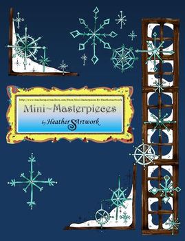 Preview of Clip Art: Snowflake Winter Frost by HeatherSArtwork