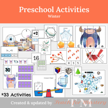 Preview of Winter: Fun Activities Preschool