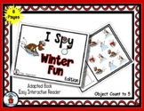 Winter Fun - Adapted 'I Spy' Easy Interactive Reader - 8 pages