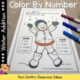 Winter Color By Number Addition