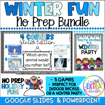 Preview of After Winter Break Bundle | Indoor Recess Games | Snow Day