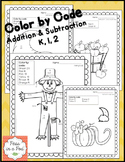 Fall Fun Coloring Pages Addition Color by Number Addition 