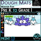 Winter Fun Dough Mat Activities PreK to Grade 1 