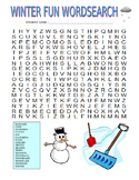 Winter Fun Puzzle (Holiday / Wordsearch)