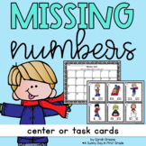Missing Numbers 100-125 Winter Math Game or Center