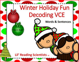 Winter Fun: VCE Decodable Words and Sentences  - Orton Gillingham