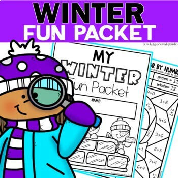 Preview of Winter Fun Activity Packet - Activities and Worksheets for Busy Work or Morning