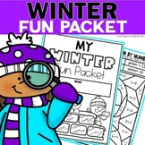 Winter Fun Activity Packet - Activities and Worksheets for