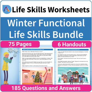 Preview of Winter Functional Life Skills Bundle for Middle & High School Special Education
