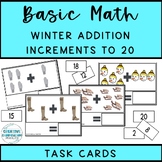 Winter Functional Math Adding W/ Images to 20 Digital Lesson