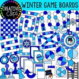 Winter Game Board Clipart {Creative Clips Clipart}