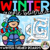 Winter Game Boards for Any Game with Winter Sports, Kids, & Snow