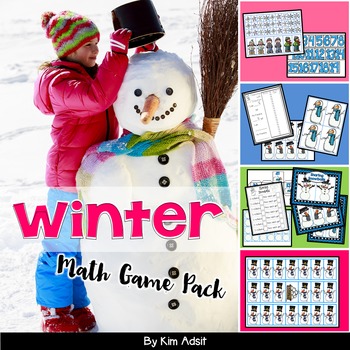 Preview of Winter Math Game Pack