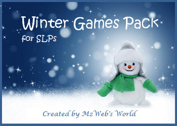 Preview of Winter Game Pack for SLPs