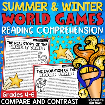 Preview of Winter Games 2022 Reading Comprehension Passages for Winter Olympics 2022