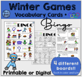Winter Games Bingo | Printable & Digital | Pictured Vocabu