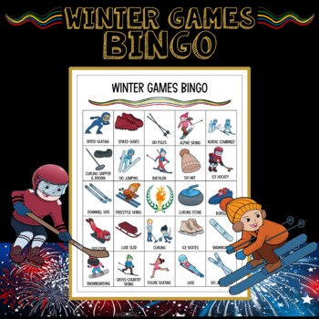 Winter Games Bingo for Elementary | 2022 Beijing | TPT
