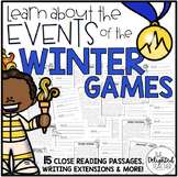 Winter Games Close Reading, Text-Evidence & Writing BUNDLE