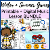 Winter Games Elementary Music Lessons BUNDLE