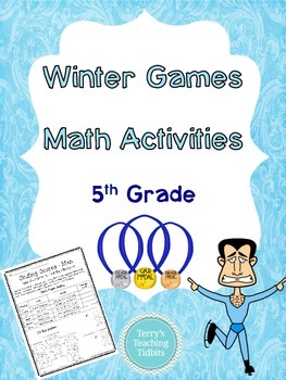 Preview of Winter Games Math Activities - 5th
