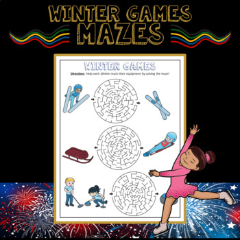 Preview of FREE Winter Games Maze - 2022 Beijing