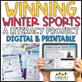 Preview of Winter Sports Reading Project and Activities