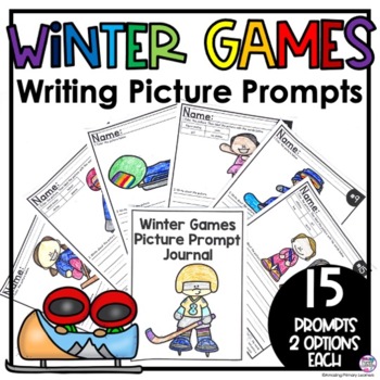 Preview of Winter Games Sports Writing Activities with Picture Prompts Journal 