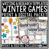 Winter Games Sports Writing Research February Activities M