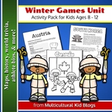 Winter Games Unit: Activity Pack for Kids Ages 8 - 12