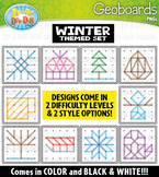 Winter Geoboards Clipart {Zip-A-Dee-Doo-Dah Designs}