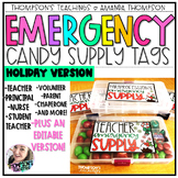 Winter Gift Tags | EMERGENCY CANDY SUPPLY TAGS