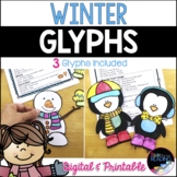 Winter Glyphs Crafts: No Prep Penguin or Snowman Bulletin 