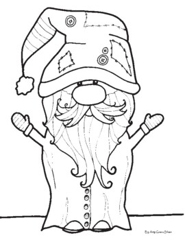 gnome coloring pages