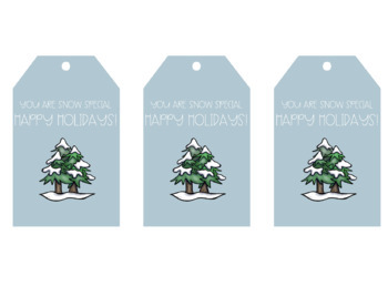 Printable Welcome Wedding Gift Bag Tags Favors Christmas Winter