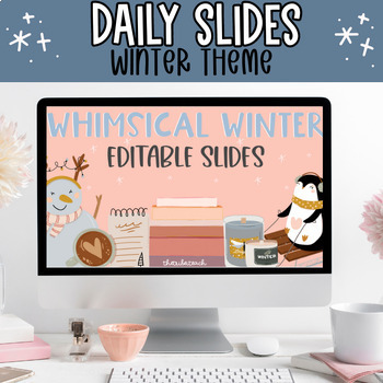 Preview of Winter Google Slides + Powerpoint Slides | Editable