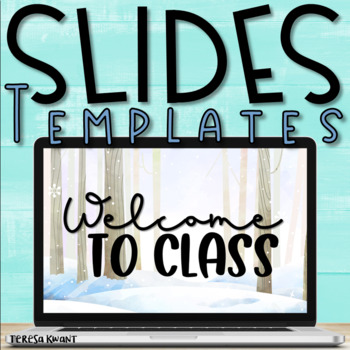 Preview of Winter Google Slides and PowerPoint Templates | Distance Learning