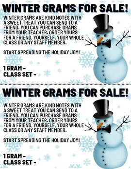 Winter Gram Flyer by Cowling's Crew | TPT