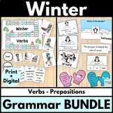 Winter Grammar Bundle for Speech and Language Therapy with