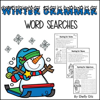 Preview of Winter Grammar Word Search Freebie