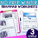 Winter Grammar Worksheet | Winter Vocabulary Build-A-Sente