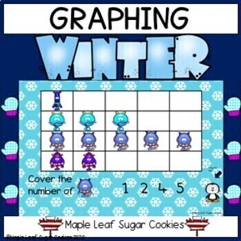 Preview of Winter Graphing !!! 4 Skills! Data Management - Read and Build a Graph