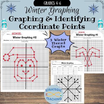 Preview of Winter Graphing: Graphing & Identifying Coordinate Points