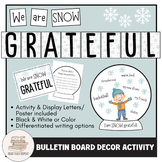 Winter Gratitude Bulletin Board Activity | Thankful Display