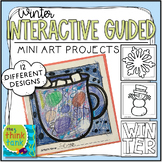 Winter Interactive Guided Mini Art Projects | Listening Ar