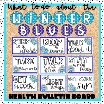 Preview of Winter Health Bulletin Board |  Winter Blues and Mental Health