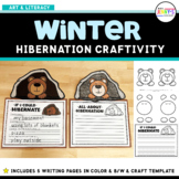 Winter Hibernation Bear Art Craft and Writing Activity Craftivity