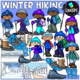 Winter Hiking Clip Art Set {Educlips Clipart}
