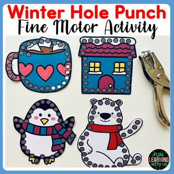 Winter Hole Punch Fine Motor Skill Activity