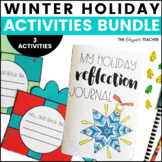 Winter Holiday Activities BUNDLE: Writing, Coloring, Bulle