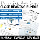 Winter Holiday Activities Close Reading Hanukkah Kwanzaa N